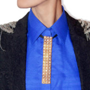 Rose Gold Neckwear On Model